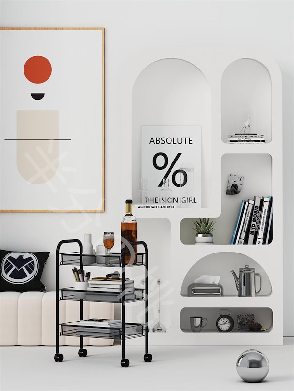 Qoo10] マントルピース シェルフ ホワイト 白