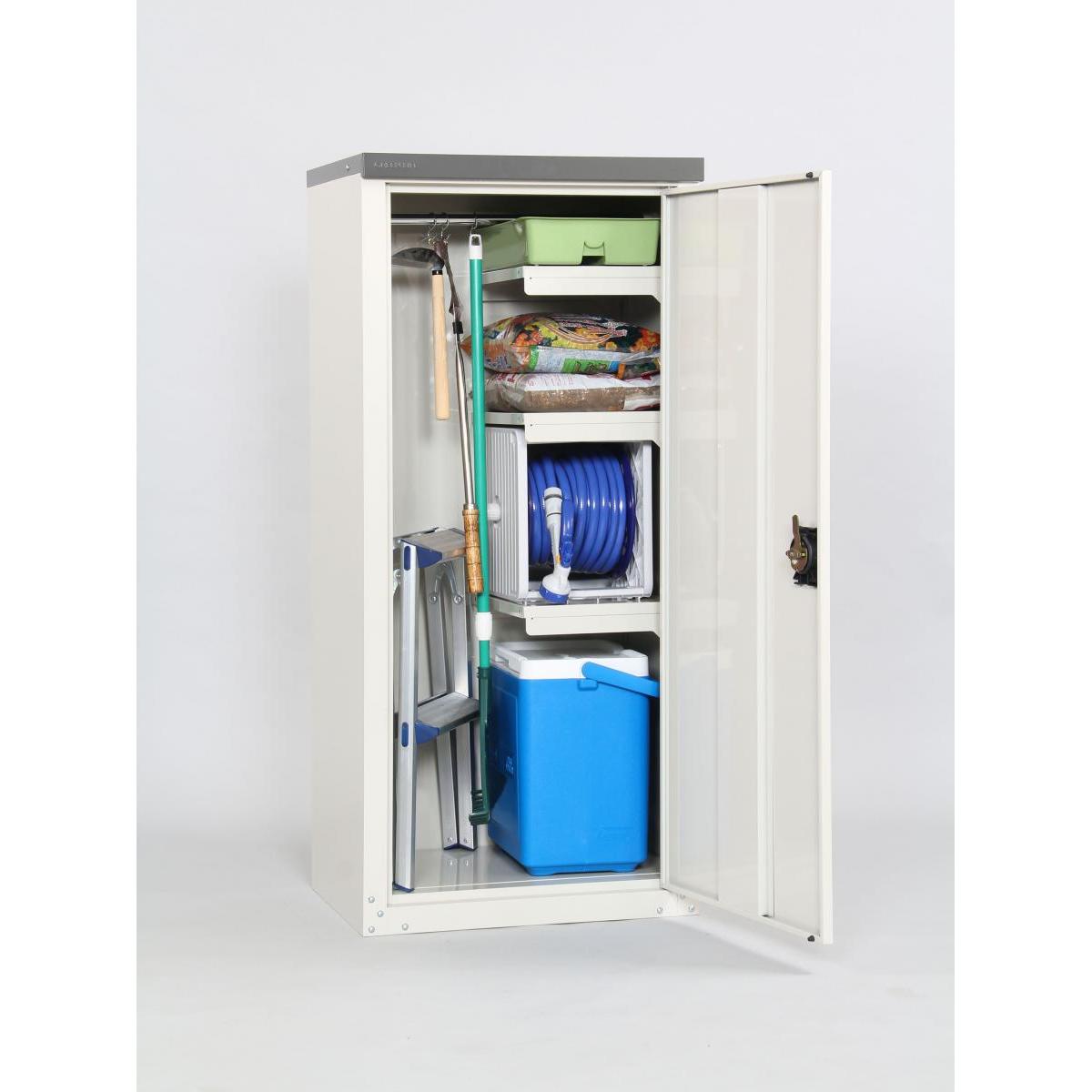 【I】【代引不可】 グリーンライフ(GREEN LIFE) 扉式 家庭用収納庫 幅60×奥行き47×高さ132cm TBJ-132HT 【沖縄・離島不可】【代引不可/沖縄・