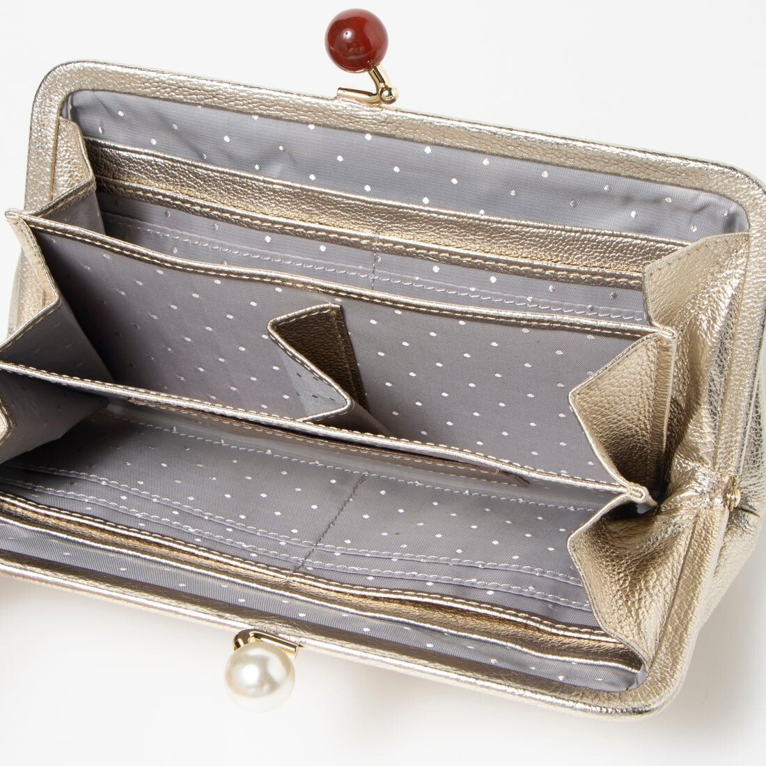 長財布 財布 レディース がま口財布 ゴールドドット アクリル玉 GDDOT 本革 革 おしゃれ さいふ お財布 小銭入れ がま口 長財布 財布 レディース がま口財布 ゴールドドット アクリル玉 GDDOT 本革 革 おしゃれ さいふ お財布 小銭入れ がま口