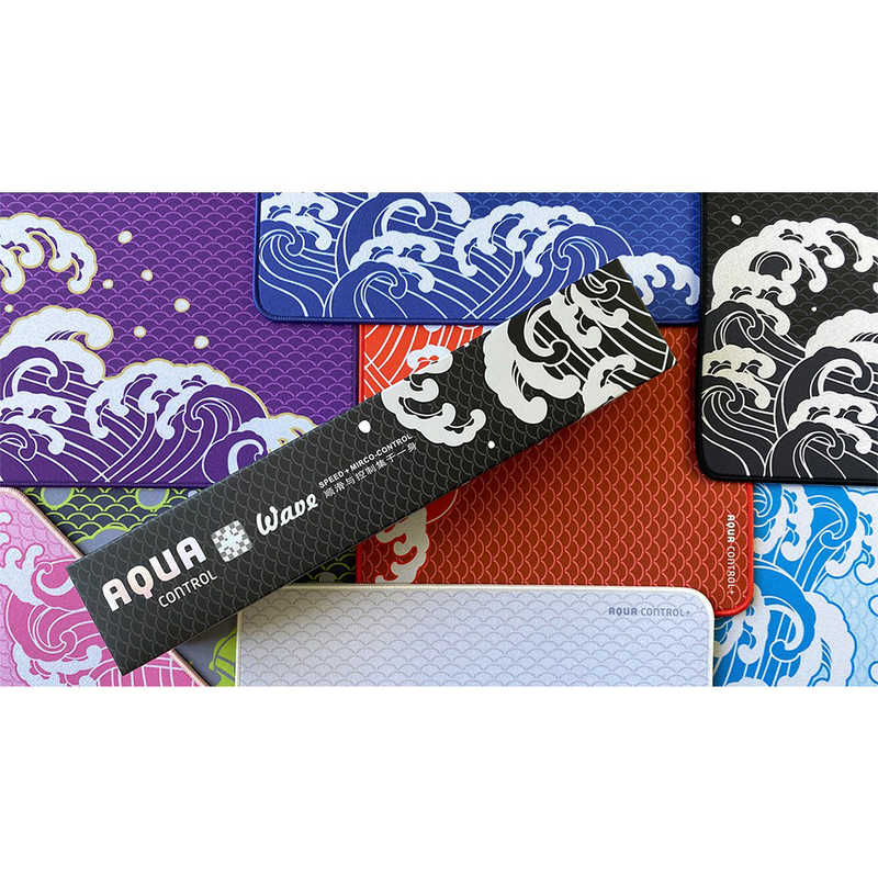 X-raypad　ゲーミングマウスパッド [900x400x4mm] Aqua Control Plus(XXLサイズ) Wave Ocean　AQPLUSWAVEOCEANXXL