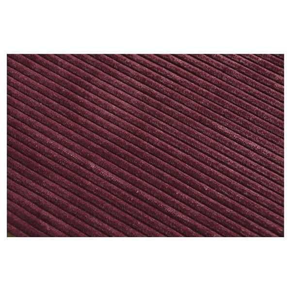 ハイバックソファ 1人掛け コールテン調 ワインレッド