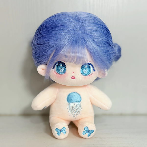 篠20 cm綿花人形人形人形人形裸の子供骨組みの毛揚げ女の子供現品のかわいい毛のぬいぐるみをプレゼント