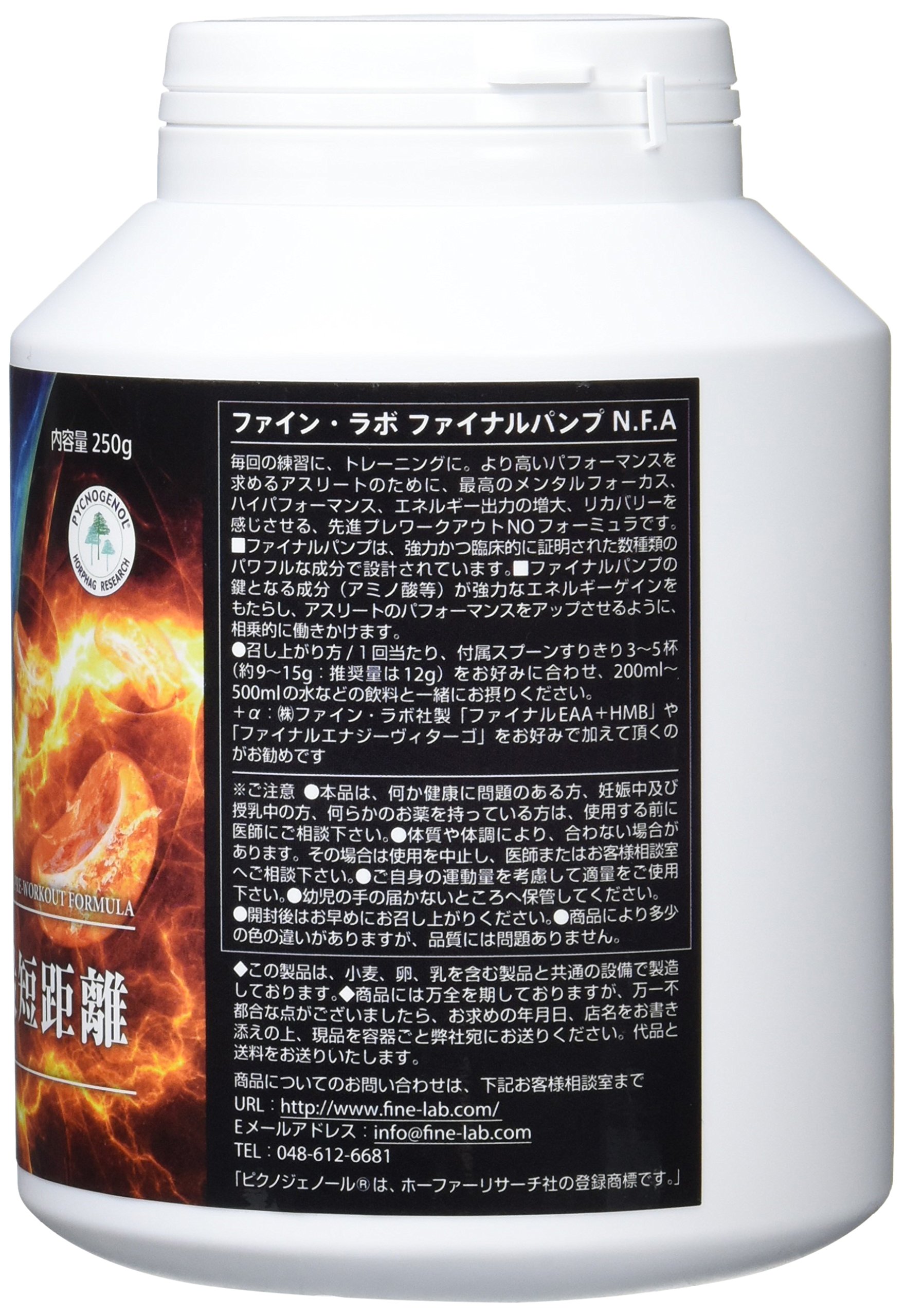 ファイン・ラボ FINALPUMP N.F.A 250g ファイン・ラボ FINALPUMP N.F.A 250g