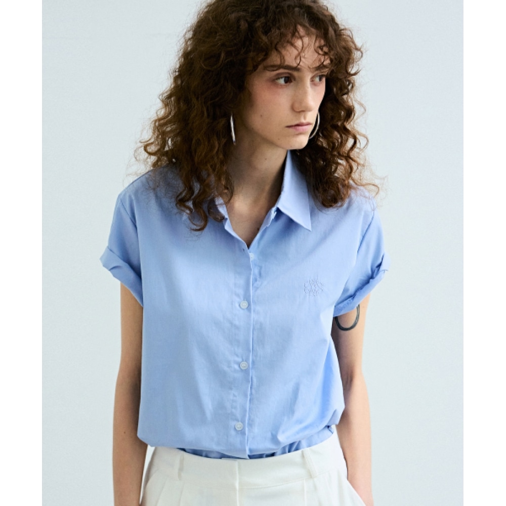 ニック&ニコールスタンダードカラーハーフシャツ_SORA ニック&ニコールスタンダードカラーハーフシャツ_SORA