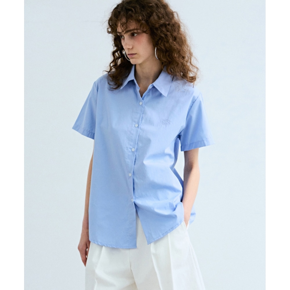 ニック&ニコールスタンダードカラーハーフシャツ_SORA ニック&ニコールスタンダードカラーハーフシャツ_SORA