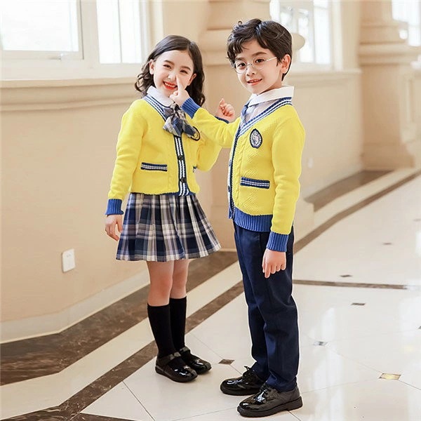 カーディガン イエロー スクールカーディガン 無地 ニット キッズ ジュニア 中学生 小学生 通学 制服 フォーマル 卒業式 入学式 スーツ 女の子 男の子 卒業式服 子供 カジュアル 韓国風 卒園式