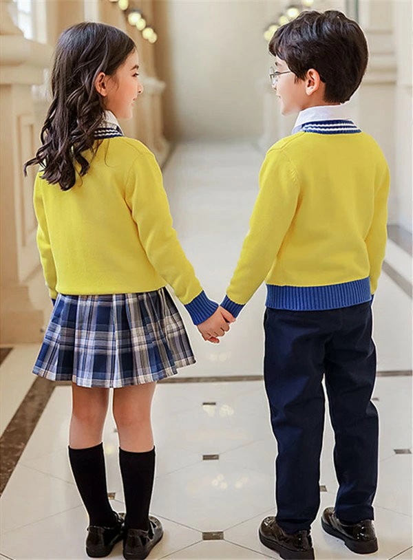 カーディガン イエロー スクールカーディガン 無地 ニット キッズ ジュニア 中学生 小学生 通学 制服 フォーマル 卒業式 入学式 スーツ 女の子 男の子 卒業式服 子供 カジュアル 韓国風 卒園式