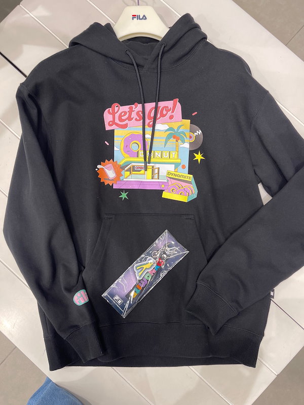 【特典付き】FILA × BTS Dynamite フーディー Vテテ FILA X BTS] BTS Official Dynamite Collection V Hoodie (+