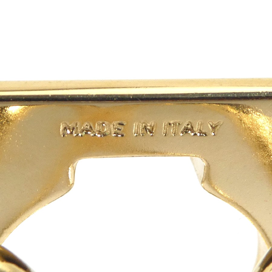 サルヴァトーレフェラガモ Salvatore Ferragamo スカーフリング ガンチーニ メタル ゴールド レディース e59670a