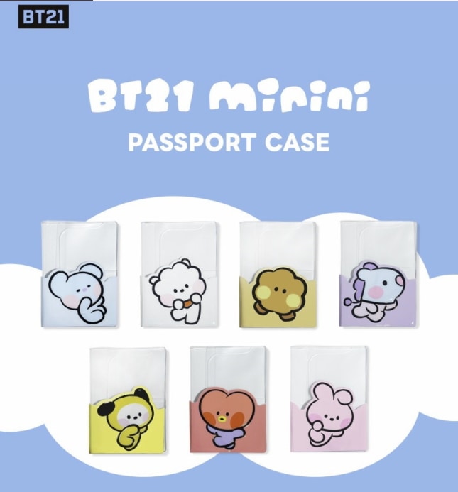 Qoo10] BTS BT21 公式ミニパスポートカバ