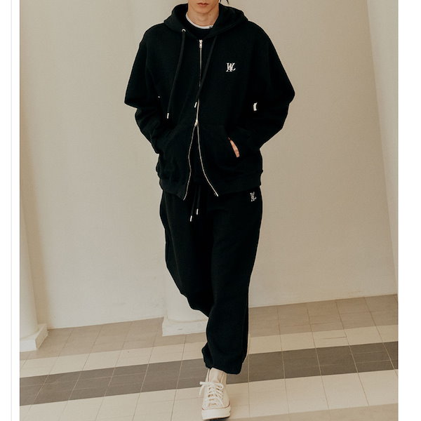★SEVENTEEN ミンギュ着用★ WAIKEI Logo Applique Hoodie ZipUp ☆SEVENTEEN ミンギュ着用☆ WAIKEI Logo Applique Hoodie ZipUp
