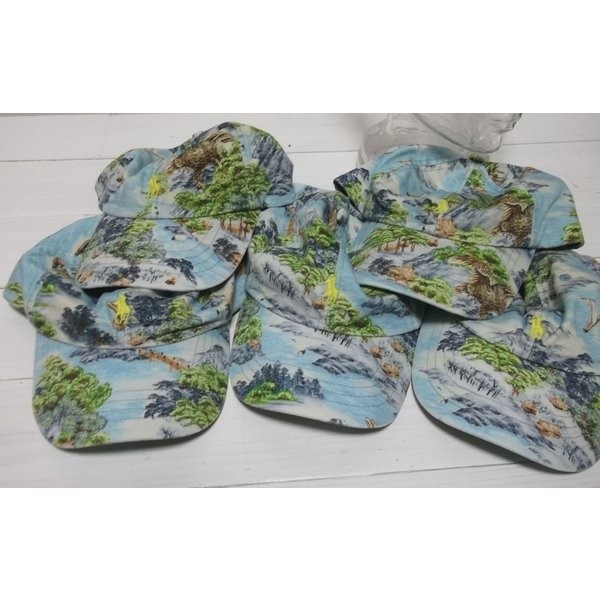 ワンポイント キャップ 帽子 アロハ柄 PR4-094 ワンポイント キャップ 帽子 アロハ柄 PR4-094