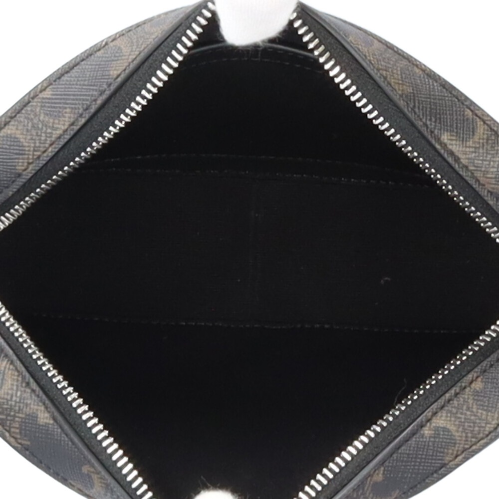 セリーヌ スモールメッセンジャー トリオンフ ショルダーバッグ コーティングキャンバス 11394 2EVJ 38SI ブラック CELINE 中古 美品 セリーヌ スモールメッセンジャー トリオンフ ショルダーバッグ コーティングキャンバス 11394 2EVJ 38SI ブラック CELINE 中古 美品