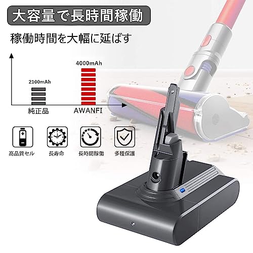 ダイソン V7 バッテリー SV11 HH11 21.6V 掃除機用互換バッテリ
