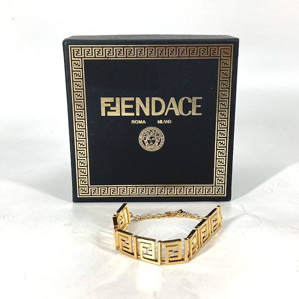 ブレスレット 8AH608 FENDACE フェンダーチェ VERSACE コラボ ヴェルサーチ アクセサリー GP ゴールド