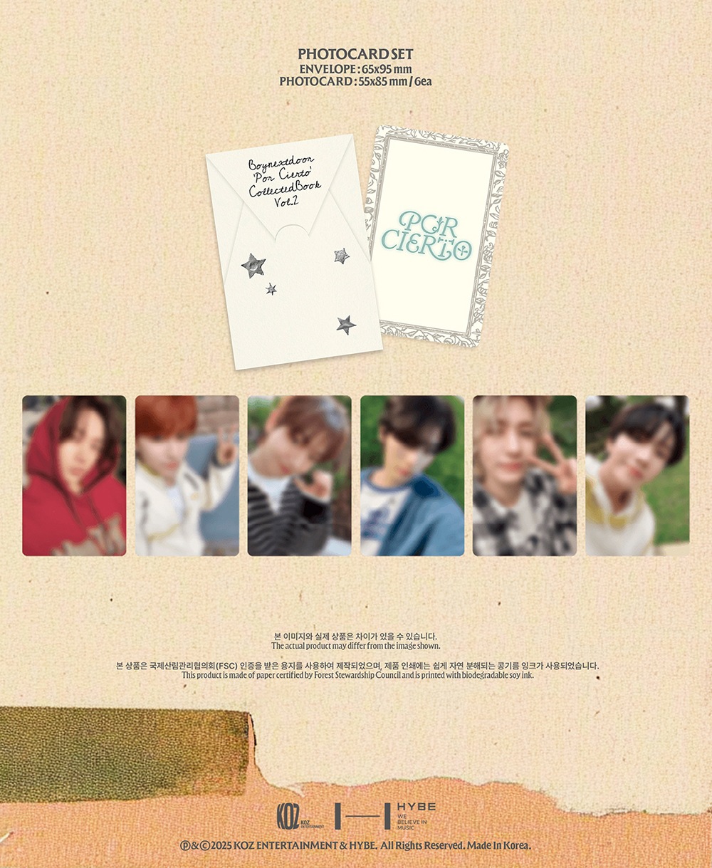 BOYNEXTDOOR - BOYNEXTDOOR COLLECTED BOOK VOL.2 ONEDOOR ワンドア グッズ ジコ　ソンホ リウ ジェヒョン テサン イハン