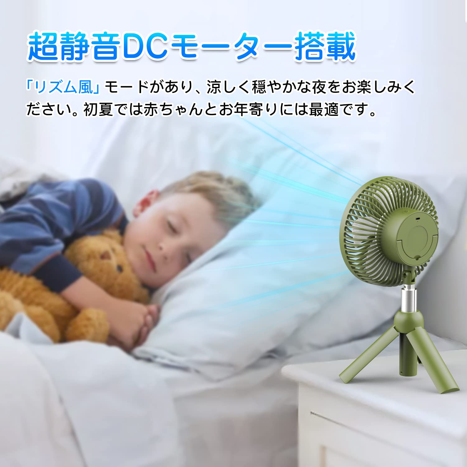 高評価!超人気 自動首振り パワフルな風力 リズム風 静音設計 usb 扇風機LEDライト機能付 省エネ 伸縮式三脚スタンド付き usbファン 高評価!超人気 自動首振り パワフルな風力 リズム風 静音設計 usb 扇風機LEDライト機能付 省エネ 伸縮式三脚スタンド付き usbファン