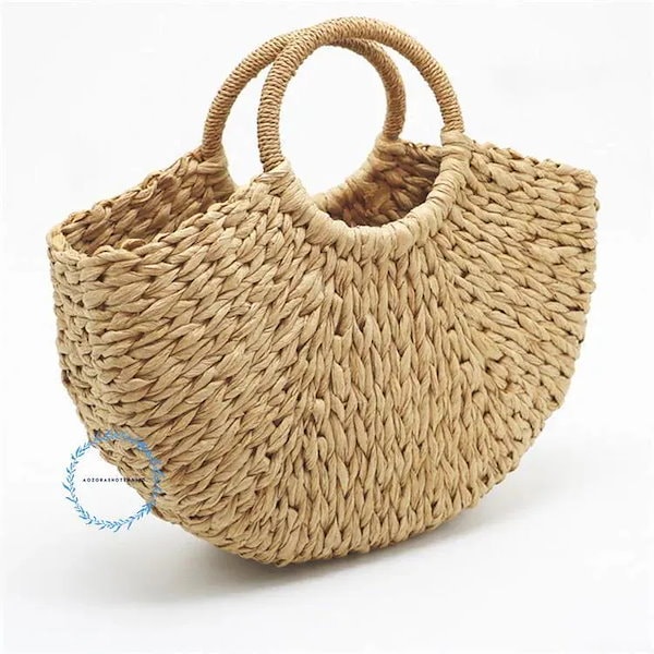 Qoo10] かごバッグ レディース サークルハン ド