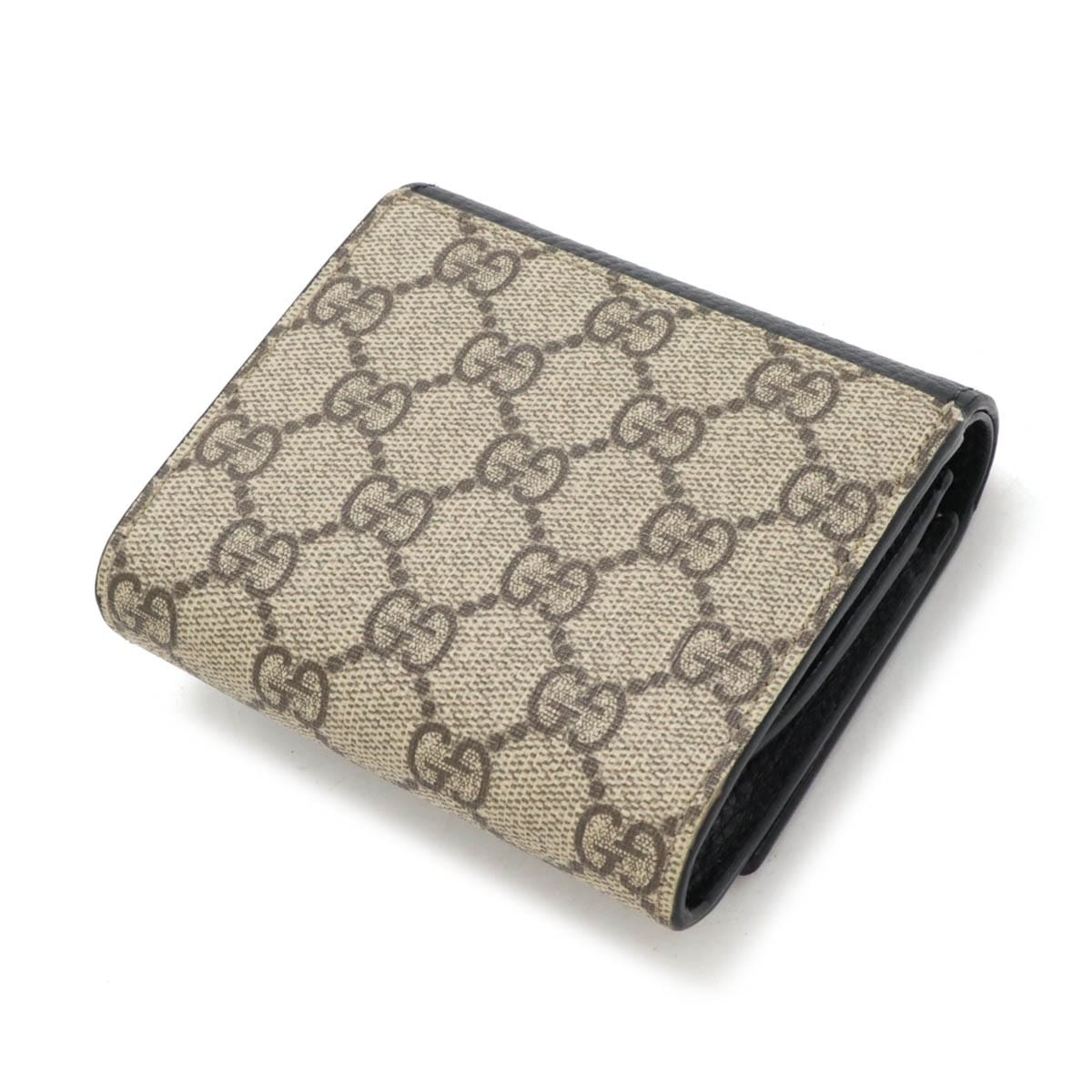 ダブルG バイカラー ミディアム ウォレット GGマーモント GGスプリーム 2つ折財布 二つ折り PVC レザー ブラック ベージュ 59858 ダブルG バイカラー ミディアム ウォレット GGマーモント GGスプリーム 2つ折財布 二つ折り PVC レザー ブラック ベージュ 59858