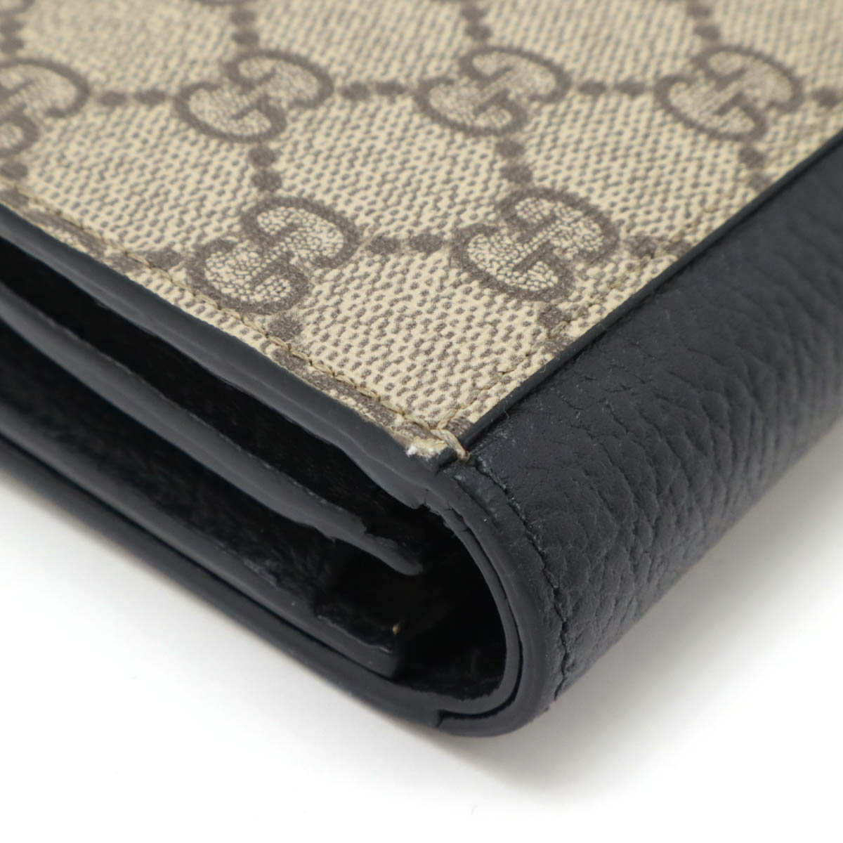 ダブルG バイカラー ミディアム ウォレット GGマーモント GGスプリーム 2つ折財布 二つ折り PVC レザー ブラック ベージュ 59858 ダブルG バイカラー ミディアム ウォレット GGマーモント GGスプリーム 2つ折財布 二つ折り PVC レザー ブラック ベージュ 59858