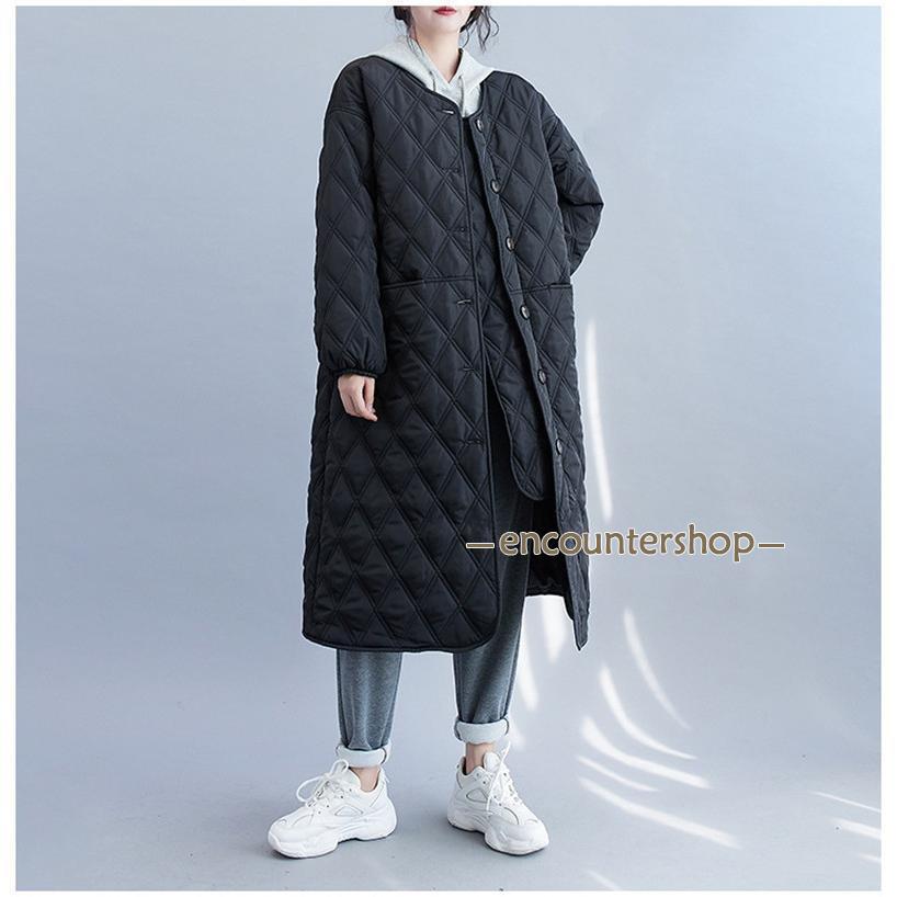 新作登場 キルティングコート レディース 中綿コート 襟なし ロング丈 キルティング 無地 軽量 大きいサイズ 暖かい アウター あったか ゆったり 新作登場 キルティングコート レディース 中綿コート 襟なし ロング丈 キルティング 無地 軽量 大きいサイズ 暖かい アウター あったか ゆったり