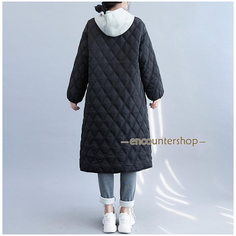 新作登場 キルティングコート レディース 中綿コート 襟なし ロング丈 キルティング 無地 軽量 大きいサイズ 暖かい アウター あったか ゆったり 新作登場 キルティングコート レディース 中綿コート 襟なし ロング丈 キルティング 無地 軽量 大きいサイズ 暖かい アウター あったか ゆったり