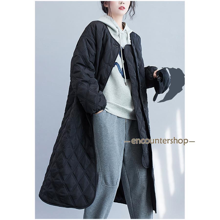 新作登場 キルティングコート レディース 中綿コート 襟なし ロング丈 キルティング 無地 軽量 大きいサイズ 暖かい アウター あったか ゆったり 新作登場 キルティングコート レディース 中綿コート 襟なし ロング丈 キルティング 無地 軽量 大きいサイズ 暖かい アウター あったか ゆったり
