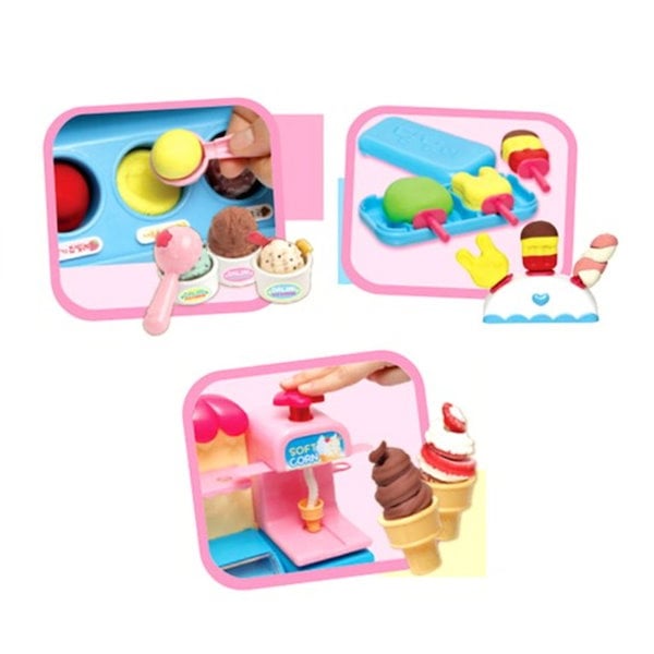 COSMEVIVI 親しい 1 セット シミュレーショントロリー ままごとのおもちゃ トロリーのおもちゃ アイスクリーム販売車