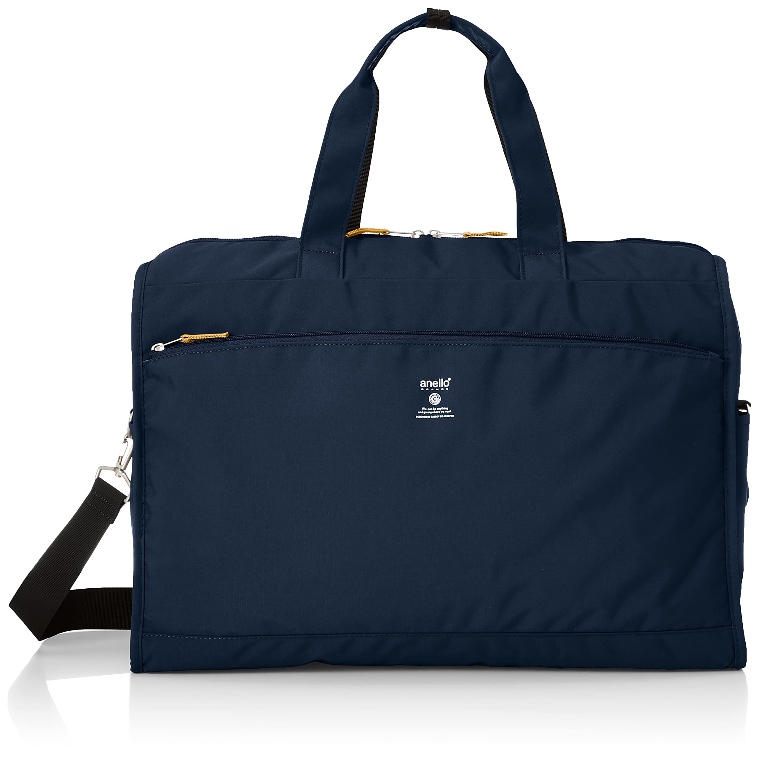 [anello GRANDE] 2WAY ボストンバッグ A3 撥水/軽量/多収納/2WAY CABIN GTM0178Z ネイビー One Size