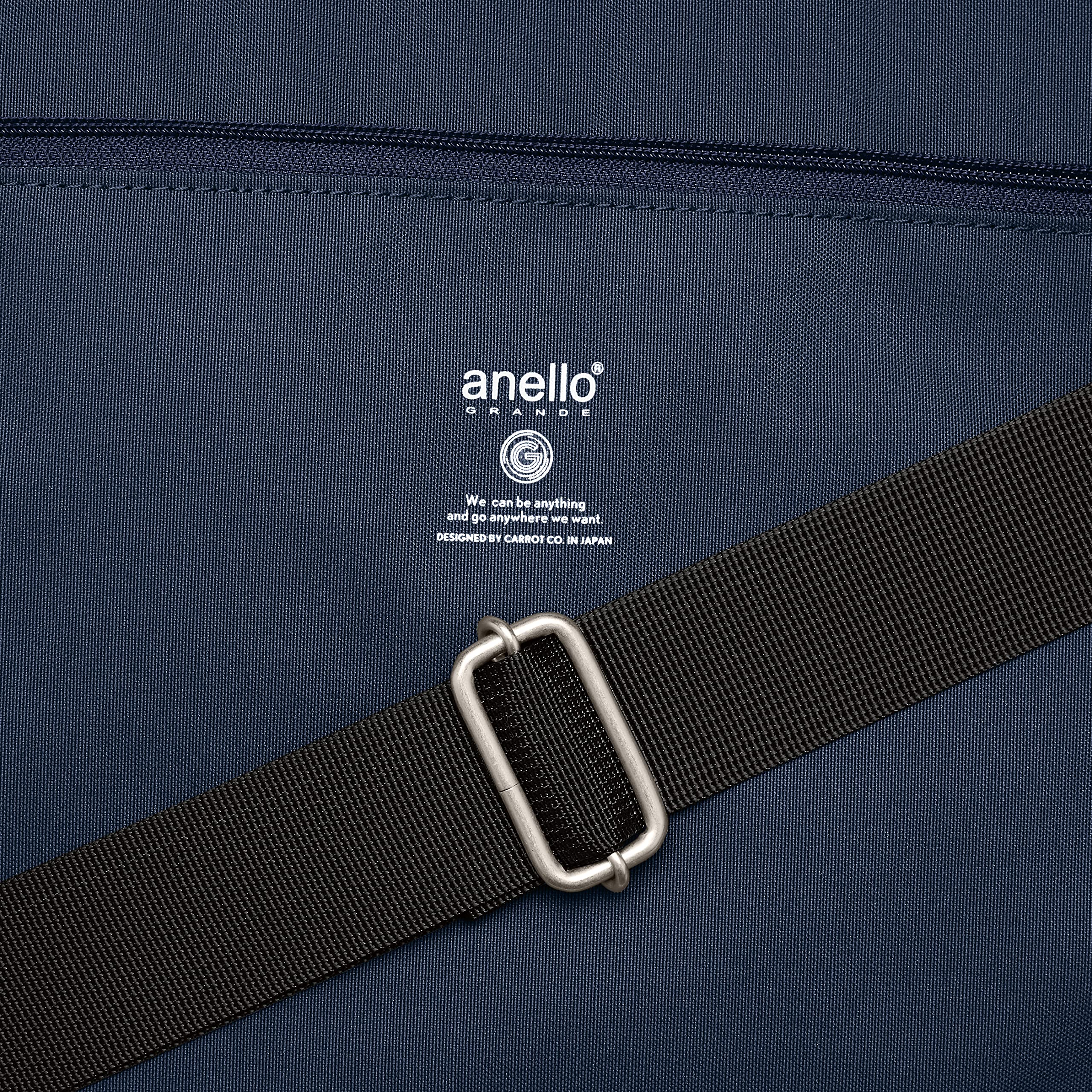 [anello GRANDE] 2WAY ボストンバッグ A3 撥水/軽量/多収納/2WAY CABIN GTM0178Z ネイビー One Size