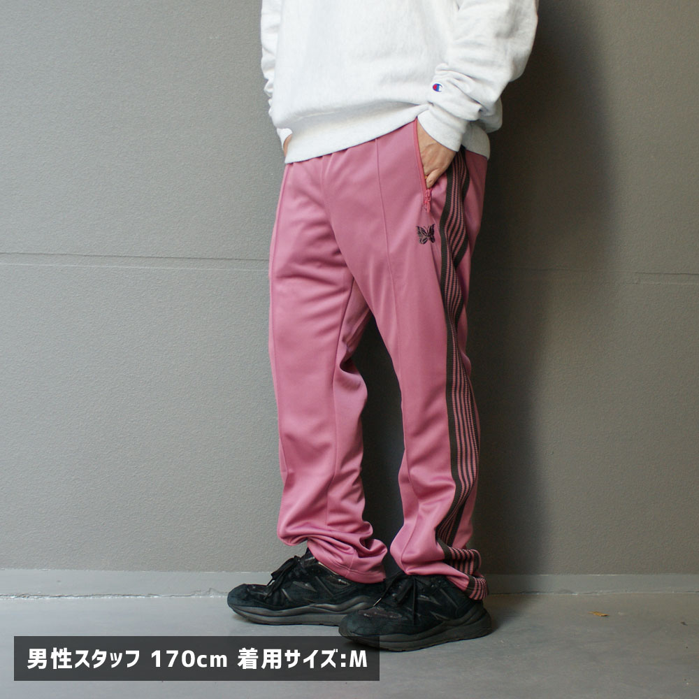 【数量限定特別価格】 ニードルズ NEEDLES Narrow Track Pant Poly Smooth SMOKE PINK 249-000746-033