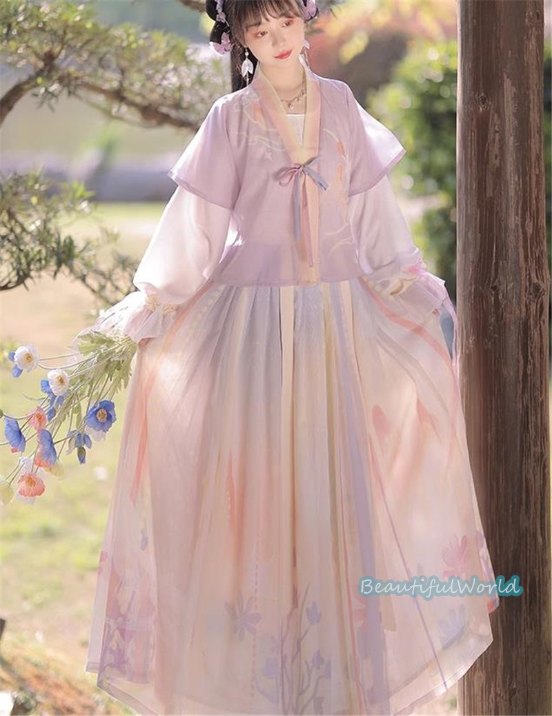 中華服 唐装漢服 漢服ドレス　コスプレ チャイナドレス中国古代衣装 漢服仙女 漢服 チャイナ服 ワンピース コスプレ 中国古代衣装 女性 ロングドレス 刺繍 ス