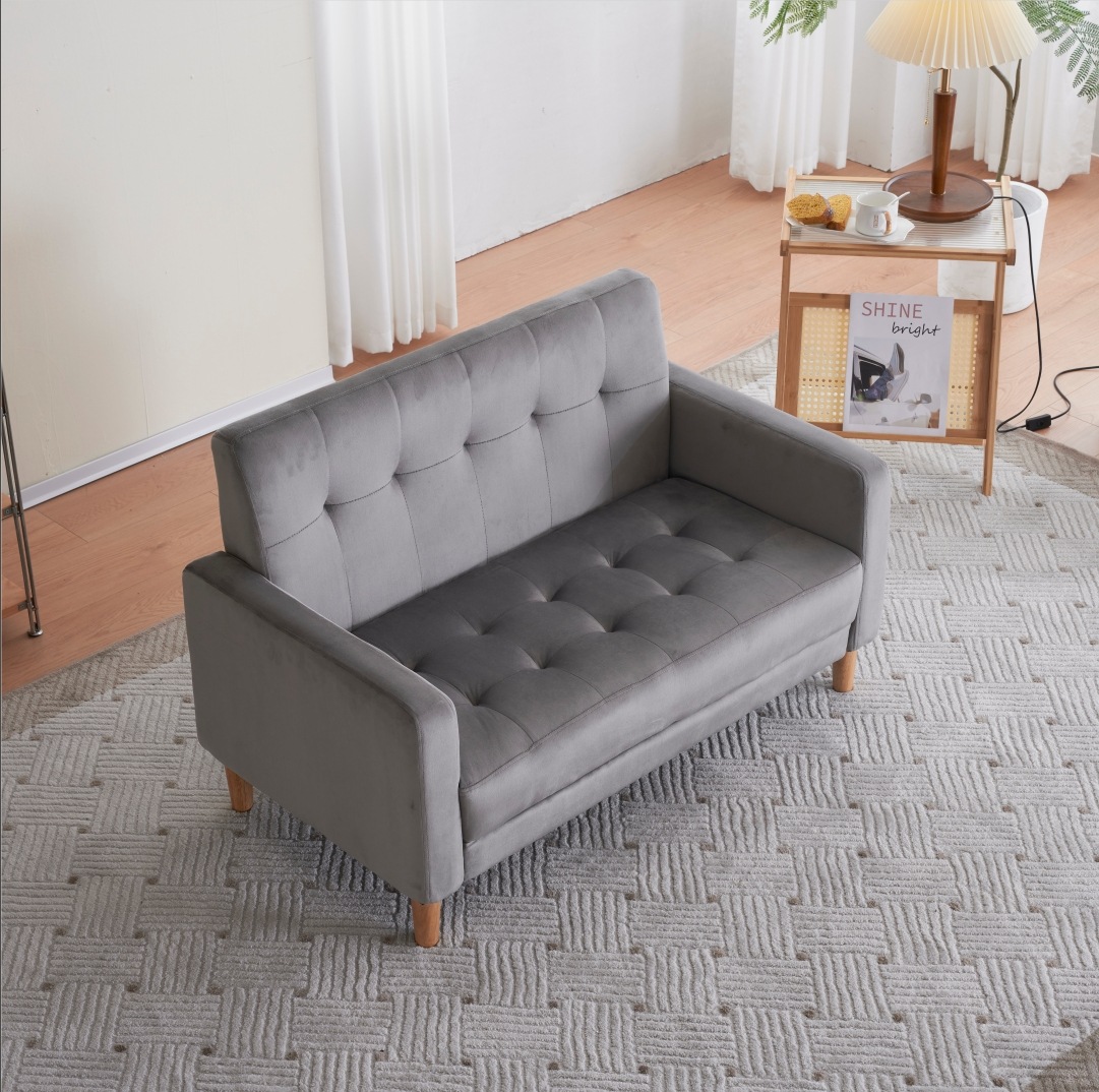 ソファー 二人がけソファー 2人掛け 幅105cm高さ12cmリビングソファ 肘