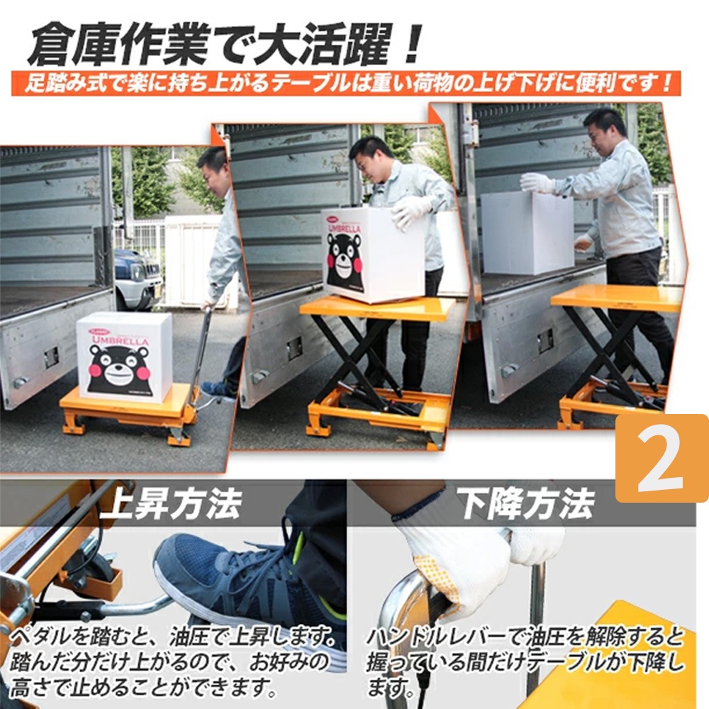 油圧テーブルリフト 仕様150kg 折りたたみ式 / 油圧式昇降台車 リフト台車 Z0535320 油圧テーブルリフト 仕様150kg 折りたたみ式 / 油圧式昇降台車 リフト台車 Z0535320