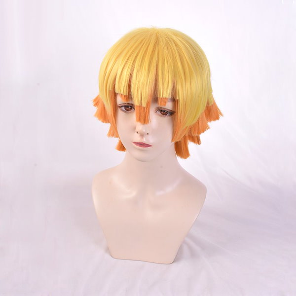 【即日発送可能】鬼滅の刃 善逸ウィッグ 鬼滅の刃 我妻善逸 コスプレウィッグ コスプレ衣装