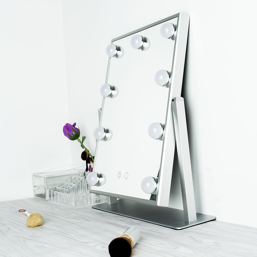 （源流大工場製造）デスクトップメタルledミュラー欧米スタイル電球ミラーハリウッド補光デスクトップledミュラー