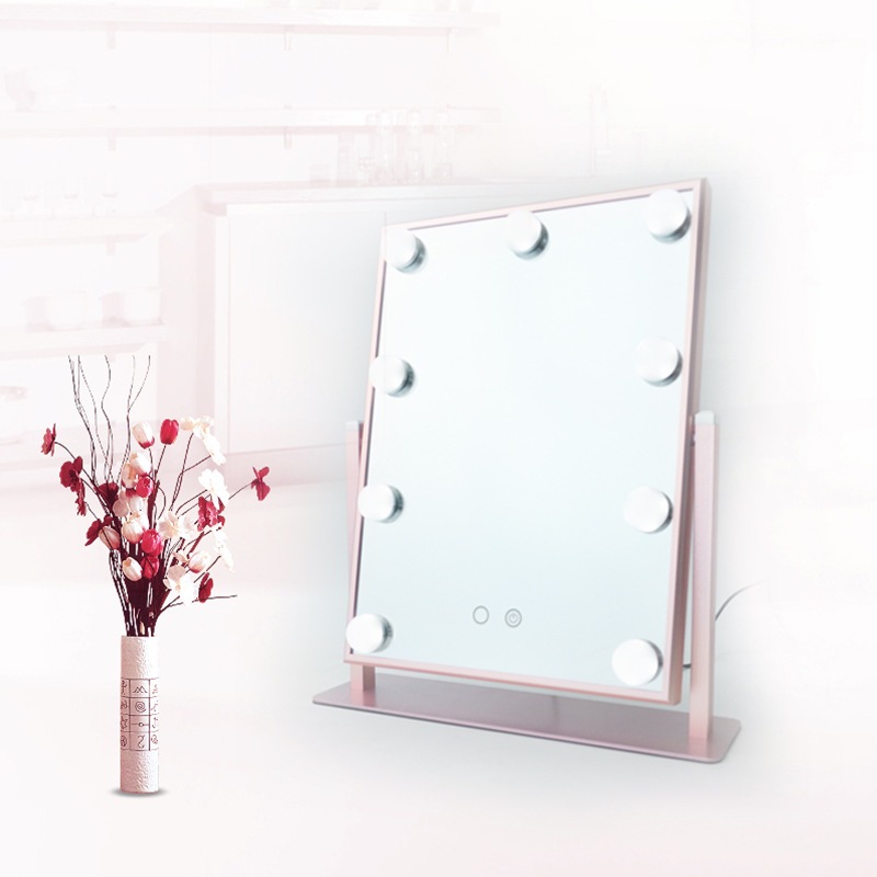 （源流大工場製造）デスクトップメタルledミュラー欧米スタイル電球ミラーハリウッド補光デスクトップledミュラー