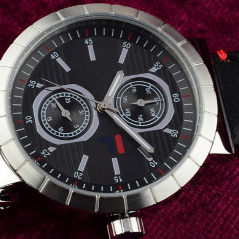 フィラ メンズレザーバンドウォッチファット 38-005-001 フィラ メンズレザーバンドウォッチファット 38-005-001