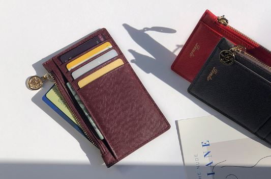 [プレゼントのおすすめ] ハンドメイド レザー ジッパー カードケース