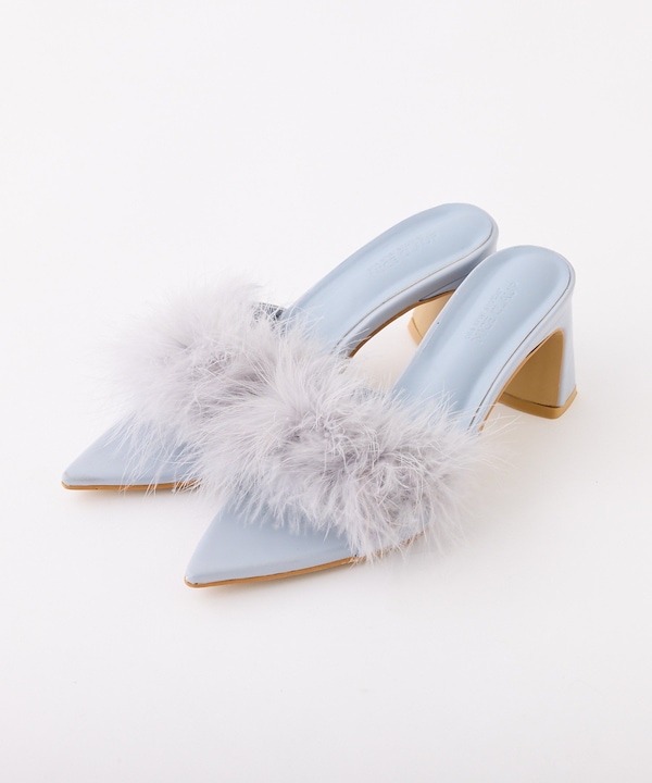 ♡マラボーミュール♡ katie マラボーミュール ブラック リボン