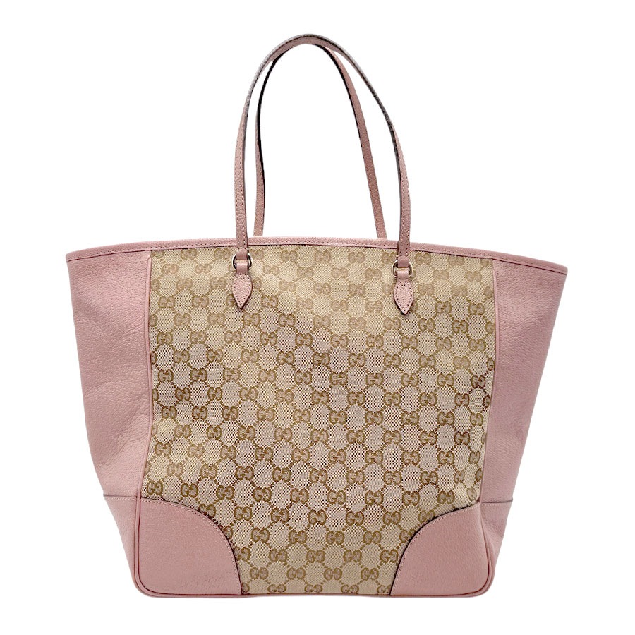 グッチ GUCCI ハンドバッグ GGキャンバス/レザー ブラウン×ピンク レディース 323671 n0669