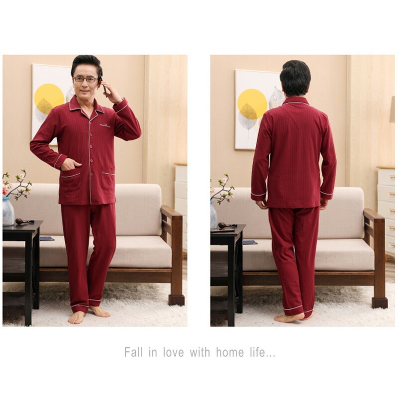 パジャマ メンズ用 ルームウエア 英字柄 襟付き 長袖 前開き 上下セット カジュアル ポケット付き パジャマ メンズ用 ルームウエア 英字柄 襟付き 長袖 前開き 上下セット カジュアル ポケット付き