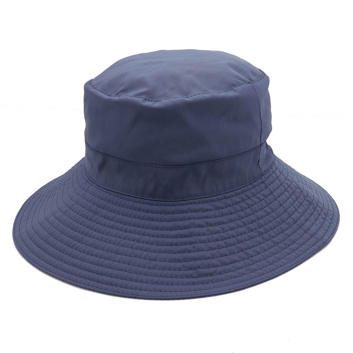 Hロゴ 刺繍 バケットハット 帽子 ポリエステル ナイロン ネイビー 紺 #5 Hロゴ 刺繍 バケットハット 帽子 ポリエステル ナイロン ネイビー 紺 #5