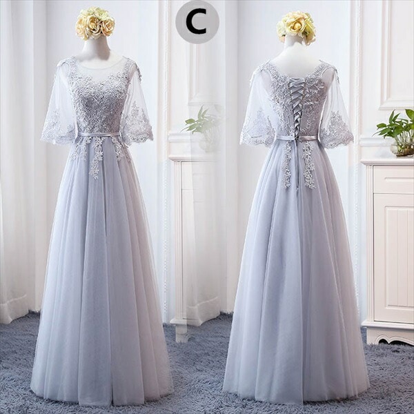 【S/M/L/XL/2XL】ブライズメイド ドレス グレー ロングドレス 演奏会 袖付き 結婚式 パーティードレス 二次会 フォーマルドレス 花嫁 入園式 卒業式 発表会 入学式 【代引不可】 【S/M/L/XL/2XL】ブライズメイド ドレス グレー ロングドレス 演奏会 袖付き 結婚式 パーティードレス 二次会 フォーマルドレス 花嫁 入園式 卒業式 発表会 入学式 【代引不可】