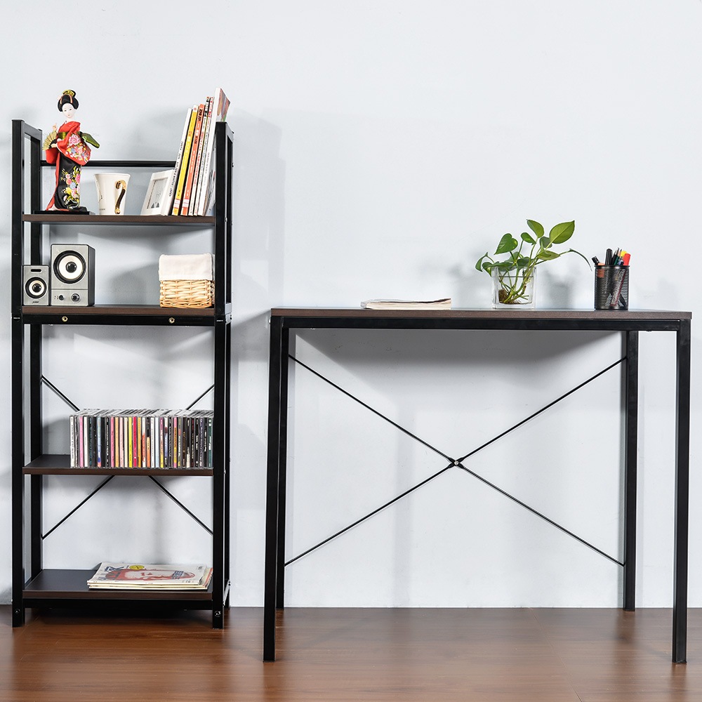 【国内発送,送料無料】【オフィスチェア+パソコンデスク セット】【ブラウン】パソコンデスク ラック付き デスク ワークデスク 木製 学習デスク301556FAA 【国内発送,送料無料】【オフィスチェア+パソコンデスク セット】【ブラウン】パソコンデスク ラック付き デスク ワークデスク 木製 学習デスク301556FAA