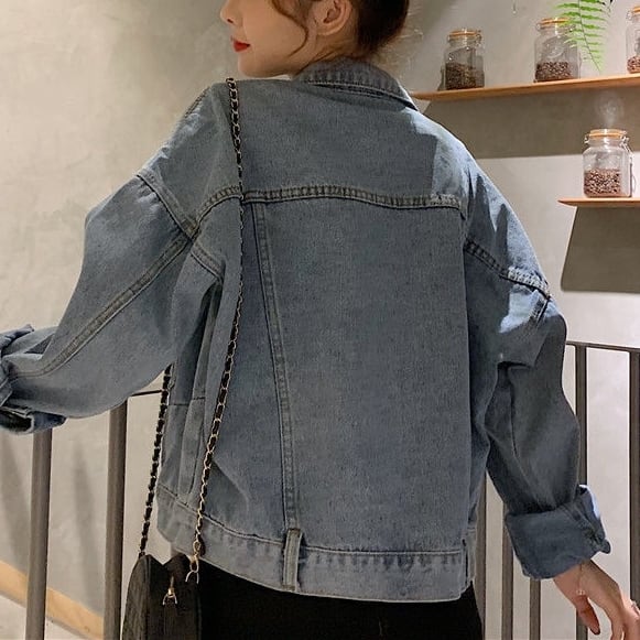 コート アウター ショート クロップ丈 ブルゾン ドロップショルダー デニム Gジャン ヴィンテージ風 切り替え 袖あり 長袖 ポケット付き アウター 羽織り 大人可愛い きれいめ シンプル lout コート アウター ショート クロップ丈 ブルゾン ドロップショルダー デニム Gジャン ヴィンテージ風 切り替え 袖あり 長袖 ポケット付き アウター 羽織り 大人可愛い きれいめ シンプル lout