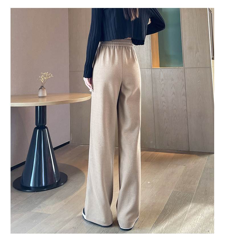 ボトムス パンツ 4色 ストレートパンツ レディース 個性的 ロング丈 ハイウエスト 無地 黒 白 茶色 ピンク S M L XL 2XL 大人可愛い シンプル カジュアル ラフ 存在感 無地 春 秋