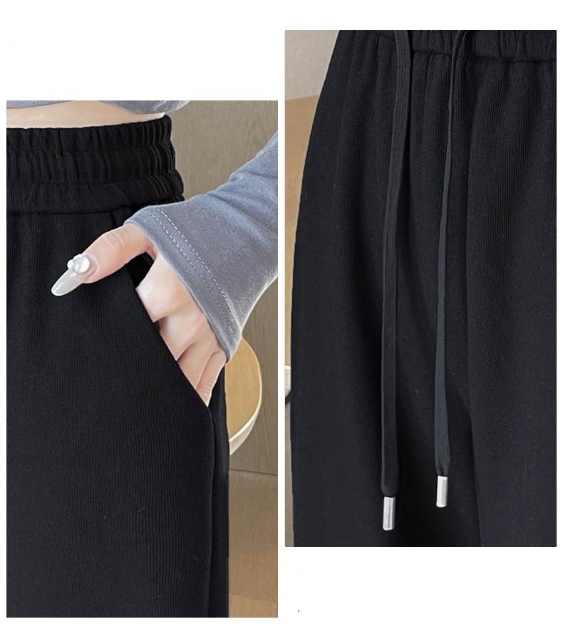 ボトムス パンツ 4色 ストレートパンツ レディース 個性的 ロング丈 ハイウエスト 無地 黒 白 茶色 ピンク S M L XL 2XL 大人可愛い シンプル カジュアル ラフ 存在感 無地 春 秋