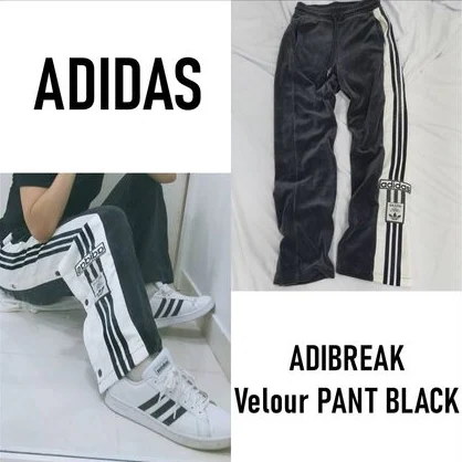 Twice blackpink 着用モデル ADIDAS アディブレイク レディーズベロアパンツ Adibreak Pants 韓国アイドル着用  IC8127