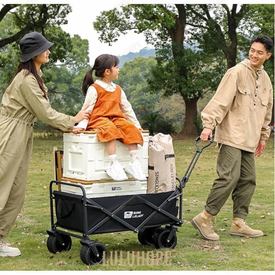 アウトドア用品大全キャリーワゴン アウトドアワゴン キャンプ カート ブレーキ付き大型タイヤ 耐荷重150kg 大容量124L 折り畳み アウトドア キャンプ レジャー BBQ 運動会 アウトドア用品大全キャリーワゴン アウトドアワゴン キャンプ カート ブレーキ付き大型タイヤ 耐荷重150kg 大容量124L 折り畳み アウトドア キャンプ レジャー BBQ 運動会